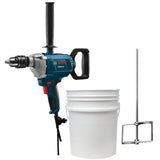 Bosch 9A 5/8" Mixing Drill with Bucket & Paddle Mixer Combo