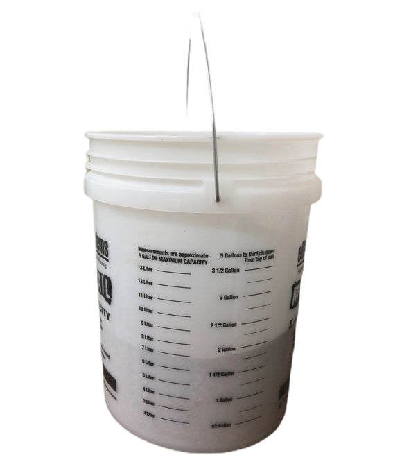 5 Gallon Graduated Plastic Pail.