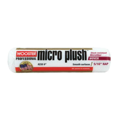 Micro Plush Roller Cover, 5/16-Inch Nap, 9-Inch.